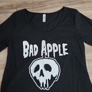 LuLaRoe Bad Apple Disney Evil Queen Snow White Long Sleeve Shirt Unisex Patrick